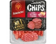 Salami Chips o smaku Szynki i Sera 60g Sokołów