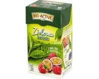 Herbata Big-Active Zielona z maliną + marakuja 20torebek 34g