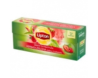 Herbata Lipton Zielona z Maliną i Truskawką 25tor Unilever